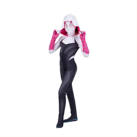 Kids Spider Gwen Costume - Picture 2 of 16